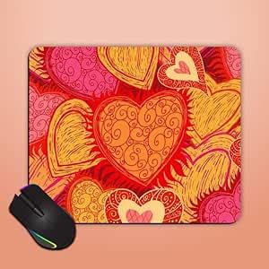 SMCREATIONS Printed Mouse Pad/Computer Mouse Mat with Anti-Slip Rubber ...