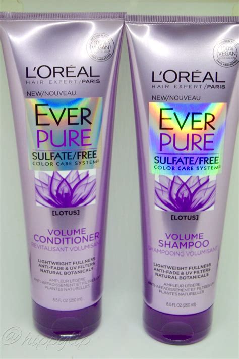 L'Oreal Ever Pure Sulfate Free Volume Shampoo and Conditioner. Lotus ...