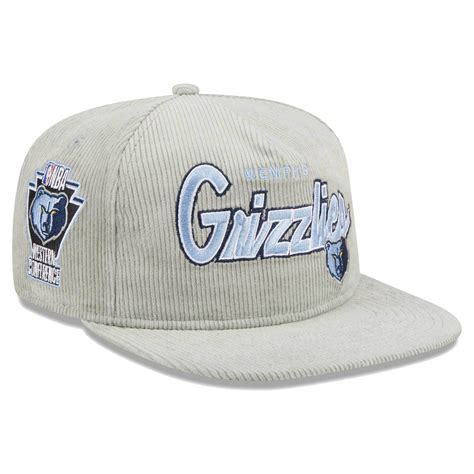 Men's Memphis Grizzlies New Era Gray The Golfer Corduroy 9FIFTY ...