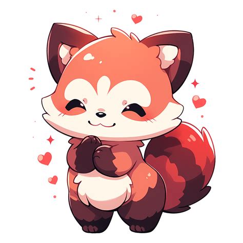 Cute Chibi Red Panda