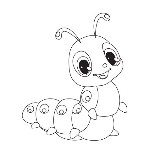 Caterpillar Coloring Page