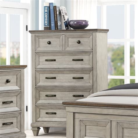 New Classic Furniture Mariana B2114-070 Transitional 6-Drawer Chest ...