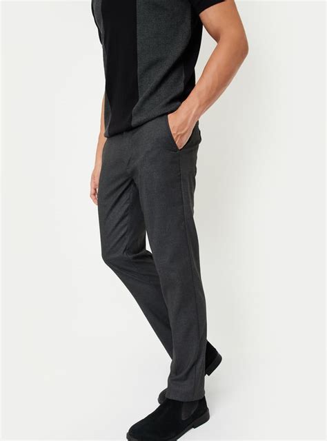 Buy Men Slim Fit Solid Formal Trousers Online at just Rs. 999.0 ...