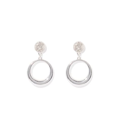 Buy Silver/Crystal Amalia Crystal Round Drop Earring - Forever New