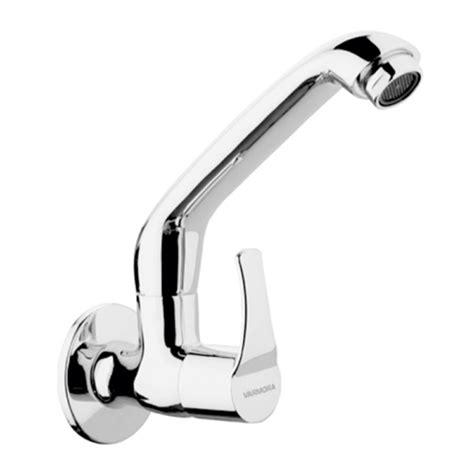 Varmora Phoenix Sink cock with swivel spout wall mounted with wall ...