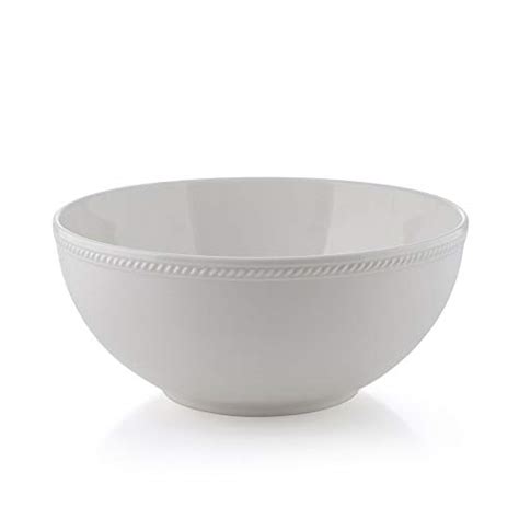 Buy Pure Home and Living Cream-Coloured Solid Ceramic Serving Bowl ...