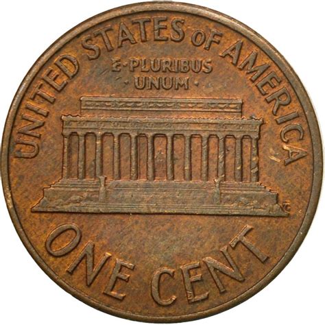 One Cent 1959 Lincoln Memorial, Coin from United States - Online Coin Club