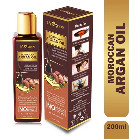 Moroccan Argan Oil for Hair Growth (Men and Women) - LA Organo