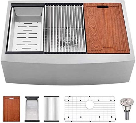 33 Inch Farmhouse Sink -Bokaiya 33 Stainless Steel Farmhouse Apron ...