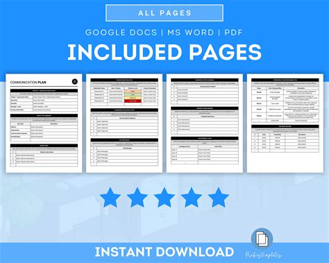 Communication Plan Template Example 的图像结果