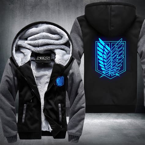 Premium Attack on Titan Zip Up Hoodie Shingeki No Kyojin anime | Anime ...