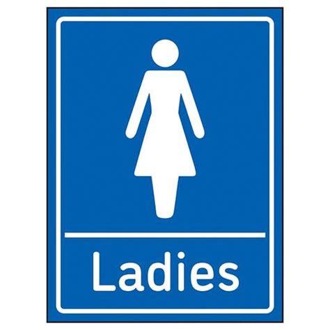 Safety Sign Sticker | Ladies - Portrait-Blue Colour Sign Sticker ...