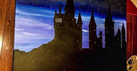 Image result for Hogwarts Acrylic Tutorial