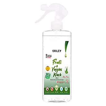ORILEY Fruits & Veggies Wash Mist Sanitizer with Rajat Bhasama & Aloe ...