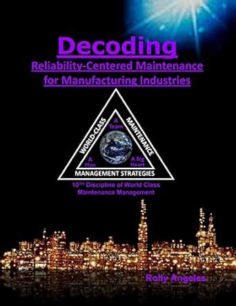 Decoding Reliability-Centered Maintenance Process for Manufacturing ...