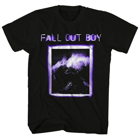 Fall Out Boy T-Shirt | Neon Wave Framed Picture Fall Out Boy Shirt