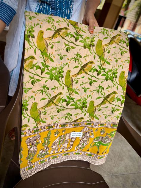 Handloom Kalamkari Cotton Saree – MayiLabel