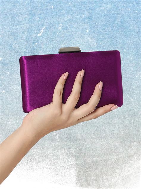 Buy Caprese Hazel Bead Clutch Small Purple @ Rs.1999 | Caprese Bags