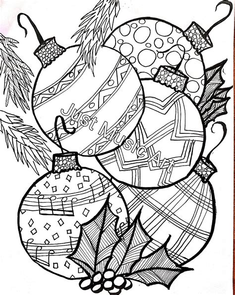 Coloring Pages Christmas Ornaments Printable Coloring [2025]