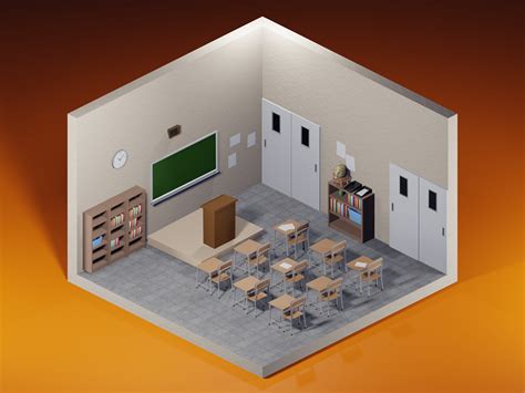 Image result for Isometric Math Classroom Animation