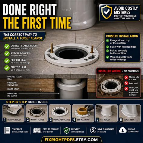Toilet Flange Installation Guide: Prevent Leaks, DIY Plumbing Repair ...