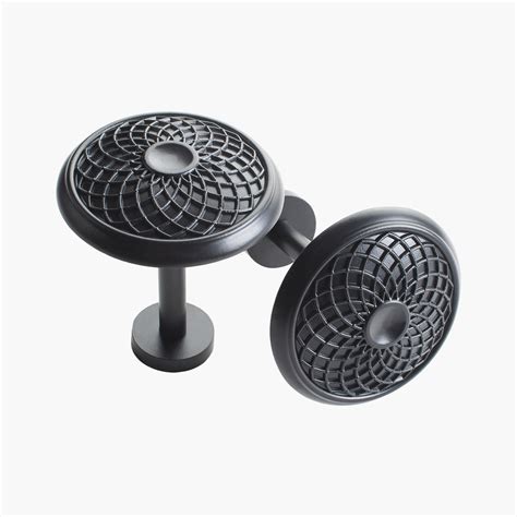 Buy DECO WINDOW Black Patterned Iron Curtain Hold Back Disc - Set Of 2 ...