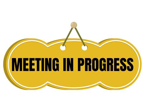 Meeting In Progress Clip Art