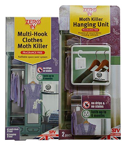 Buy COM005 Multi-Hook Clothes Moth Killer and Refill (12 Months ...