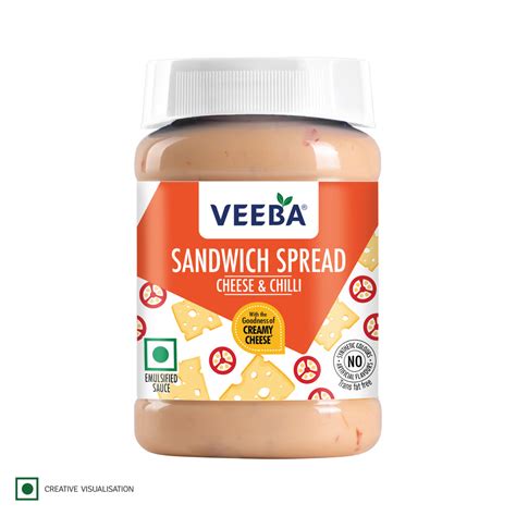 Buy Cheese & Chilli Sandwich Spread Online - 250 G | Veeba Food