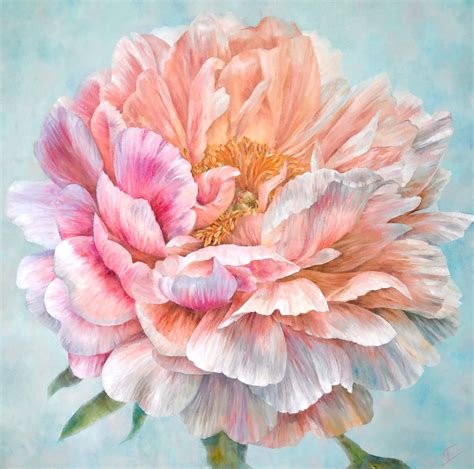 Download Peony Flower Painting Picture | Wallpapers.com - painting of peonies