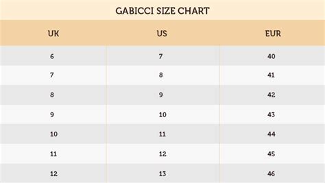 Size Guide – Gabicci India