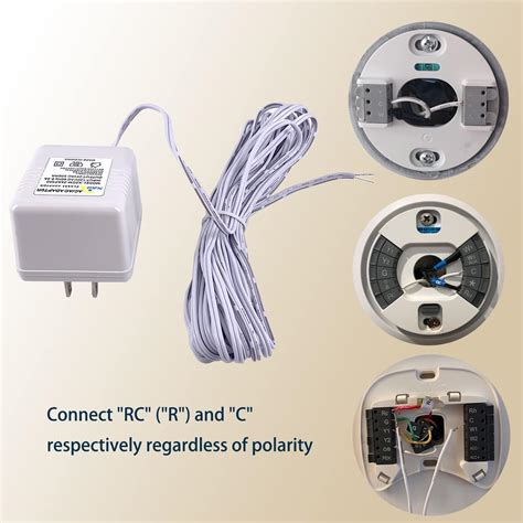 Buy c Wire Adapter Thermostat 24 Volt Transformer(16.4ft Cable ...