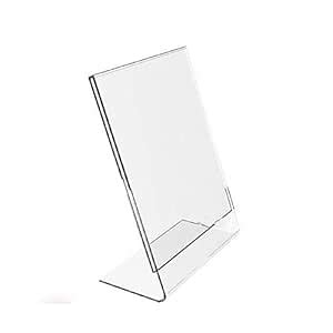 SIGNOOGLE Acrylic Portrait Counter Poster Table Top Menu Sign Display ...