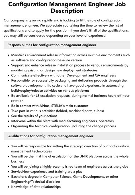 Configuration Management Engineer 的图像结果