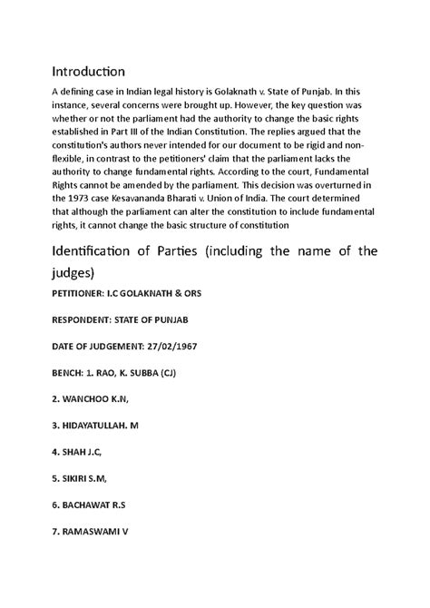 Constitution project - consti prj - Introduction A defining case in ...