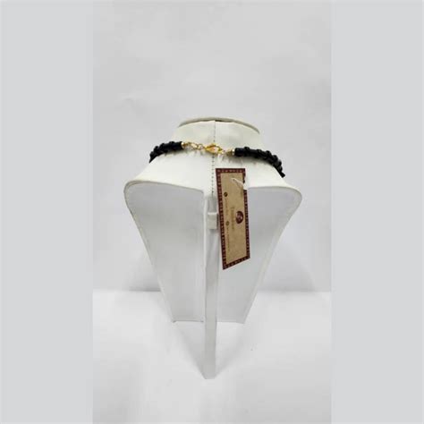 BLACK ACRYLIC BEAD NECKLACE – dastakaaristore