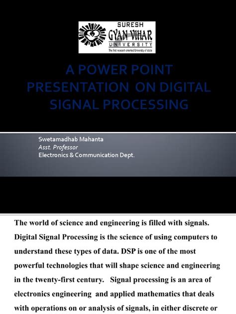 An Introduction to Digital Signal Processing: Types of Signals ...