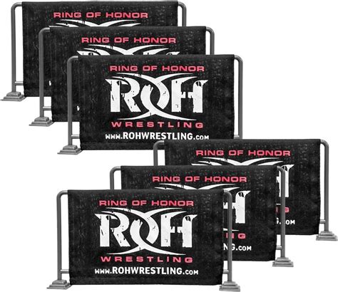 Buy Ring of Honor Wrestling: Set of 6 Guardrails with ROH Logo Canvas ...