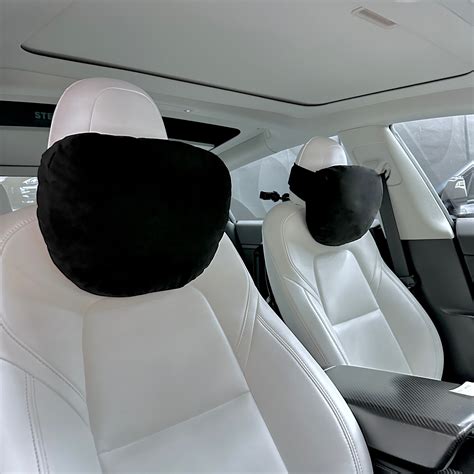 Model S3XY Ultra-Soft Alcantara Neck & Headrests Pillows Gen. 2 (1 Pai – RPM TESLA Aftermarket ...