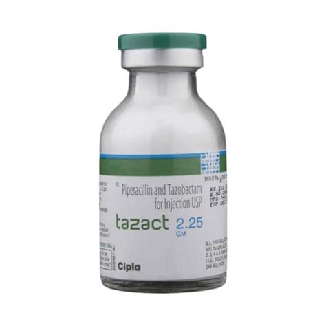 Piptaz 2.25gm Dry Vial Of 1 Powder For Injection: Uses, Side Effects ...
