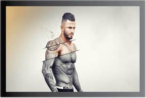 Motivational Quote Frame Poster For Room Synthetic Wood Gloss ...