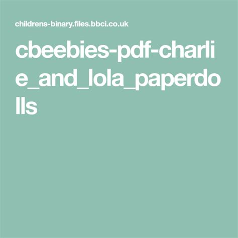 Image result for CBeebies PDF