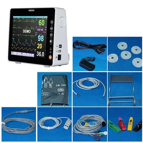 Carejoy Portable Signs Monitor ECG NIBP RESP TEMP SPO2 India | Ubuy