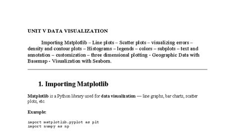 UNIT 5 DATA VISUALIZATION NOTES - DATA SCIENCE - Studocu