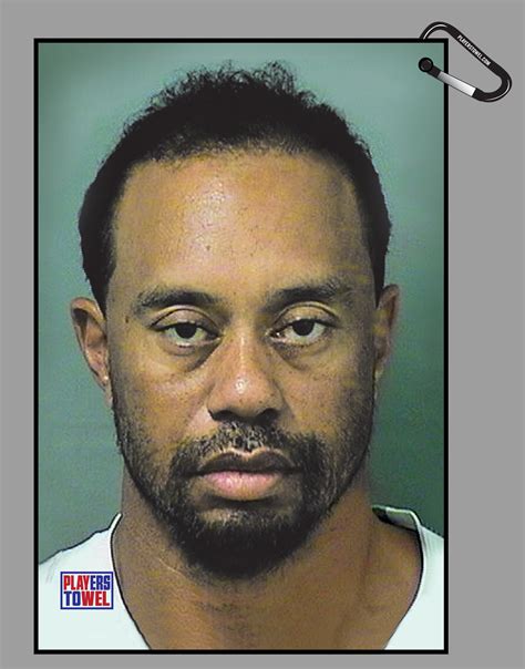 Tiger Woods DUI Mugshot Golf Towel