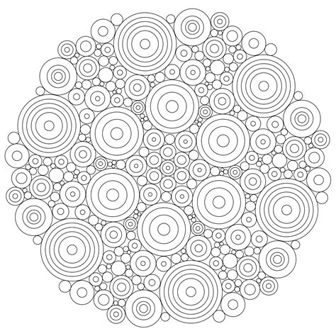 Free Printable Coloring Pages Circles