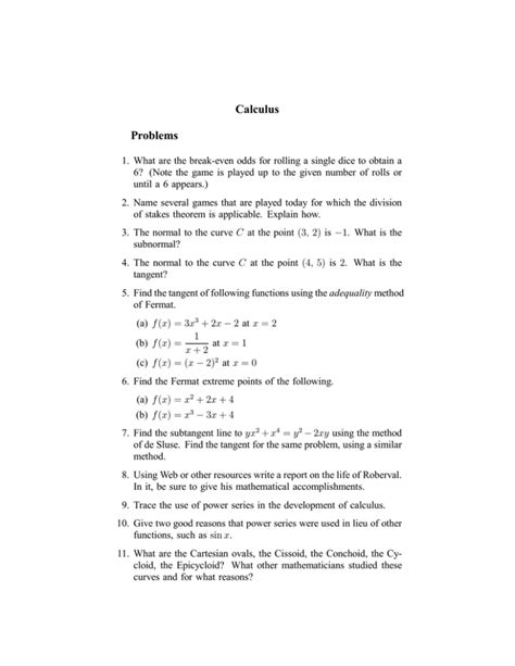 Image result for Calculus Example Problems