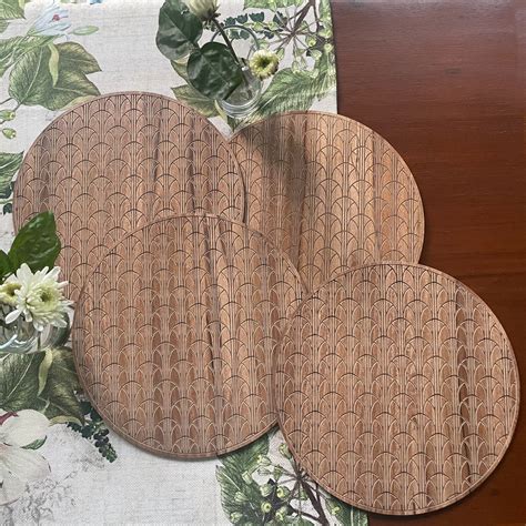 Geometric Jaal Cutwork Trivet Set (Set of 4) – MASALA WORKS