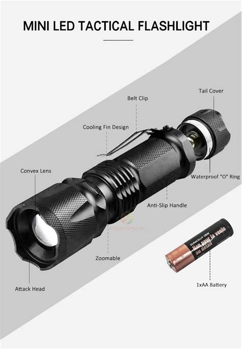 Image result for Small Tactical Flashlight