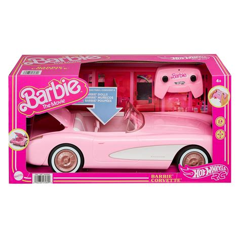 Mua Hot Wheels RC Barbie Corvette, Battery-Operated Remote-Control Toy ...